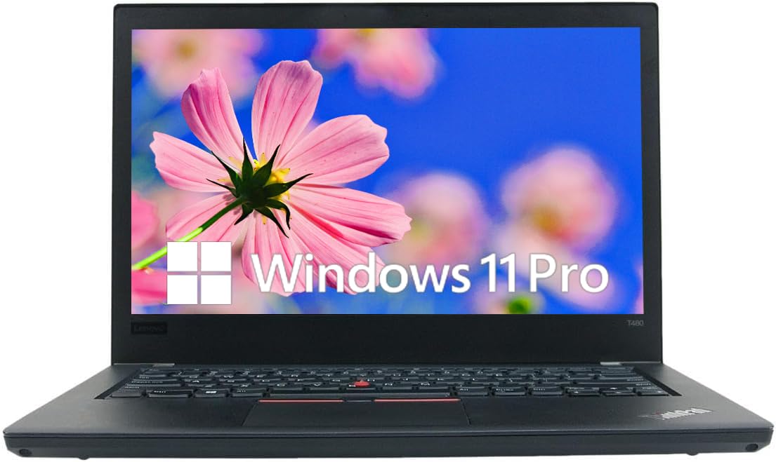 Lenovo ThinkPad T480 14" FHD Notebook Laptop Computer, Intel Core i5-8250U up to 3.4GHz, 8GB DDR4 RAM, 256GB SSD, Type-C, HDMI, Windows 11 Pro (Renewed)