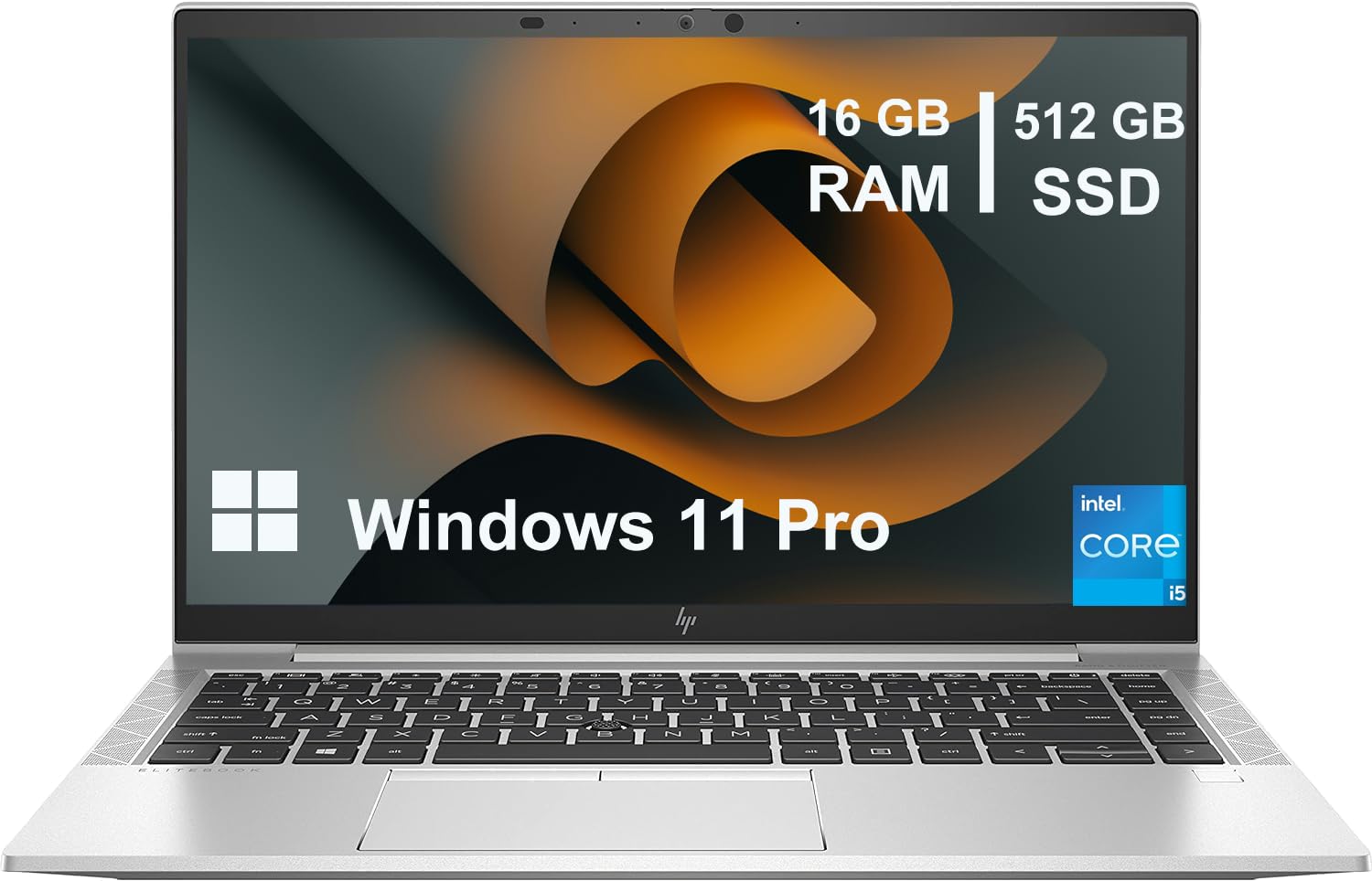HP Elitebook 840 G8 Business Laptop, 14" FHD(1920 x 1080) Notebook, Intel Core i5-1145G7, 16GB RAM, 512GB SSD, CAM, Windows 11 Pro (Renewed)