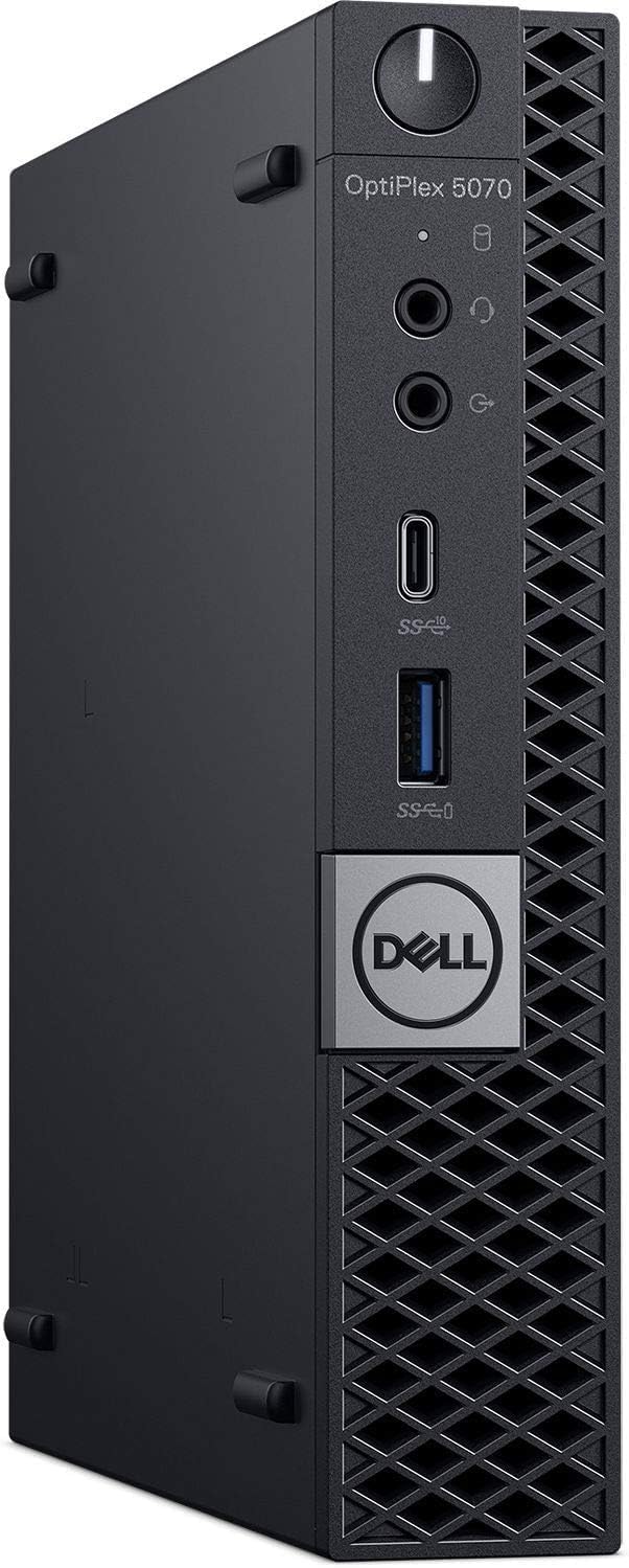 Dell OptiPlex 5070 Micro Desktop Computer, Intel Core i5-9500T, 16GB DDR4 RAM, 256GB M.2 NVMe SSD, Windows 11 Pro, WiFi, Bluetooth, HDMI, USB 3.1, Black (Renewed)