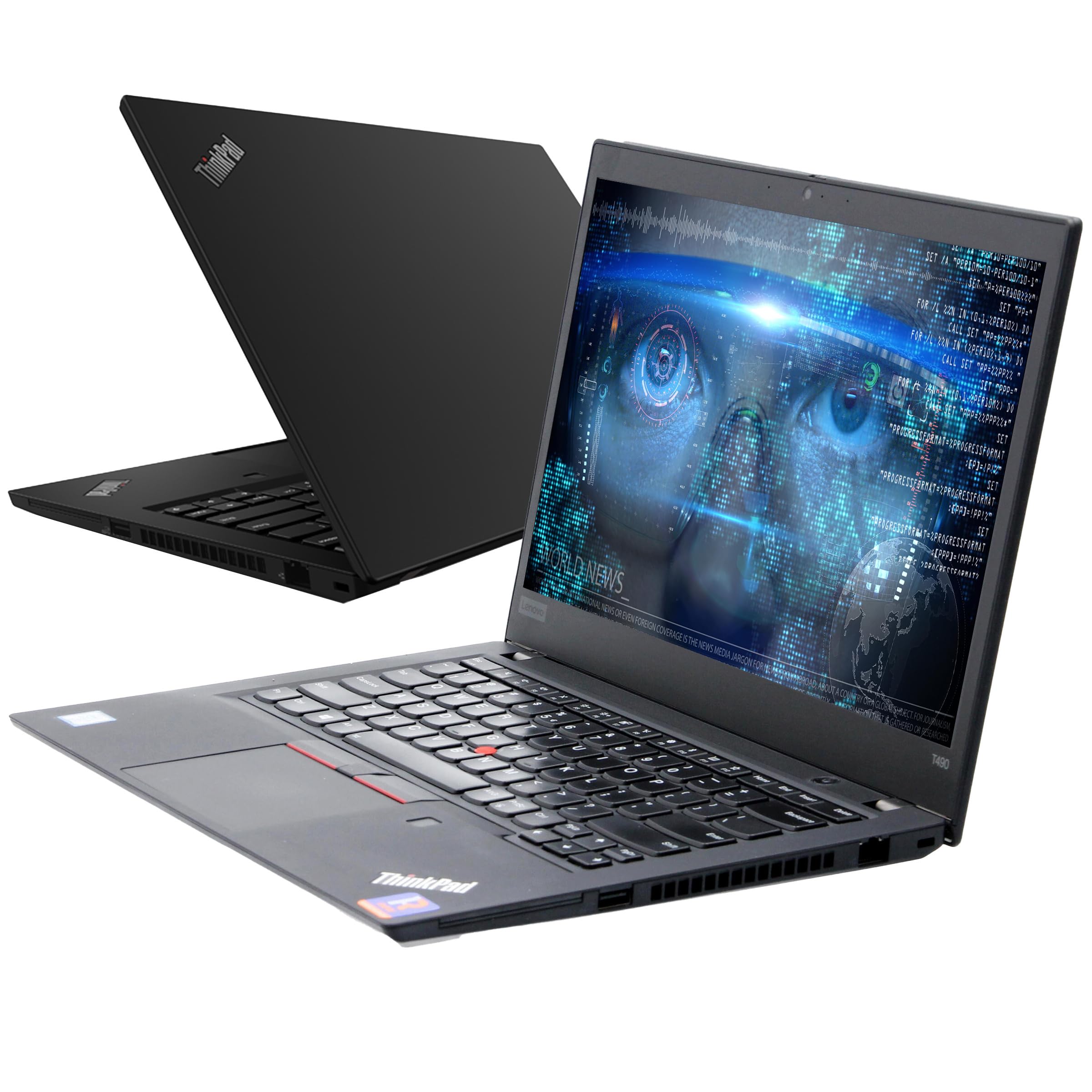 Lenovo ThinkPad T490 14'' FHD (1920 x 1080) IPS Business Laptop Computer, Intel Core i5-8365U Processor Notebook PC, 16 GB RAM, 256 GB SSD, HDMI, Type-C, Windows 11 Pro (Renewed)